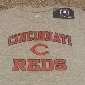 New Cincinnati Reds MLB Genuine Merchandise Gray T-Shirt Youth Boys XL 18/20